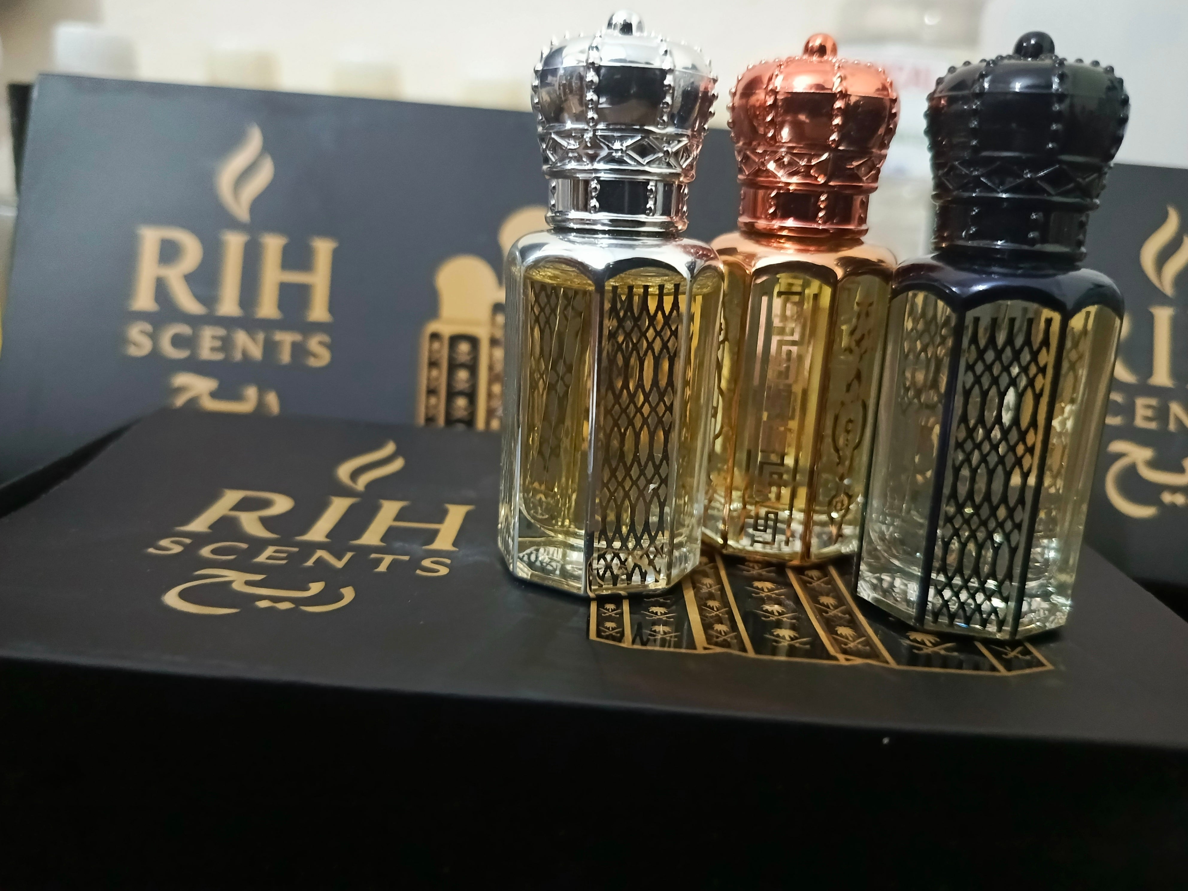 Premium Attar Collection – Ameer Ul Oudh 12ml, Issey Miyake 12ml & Musk Abeez 12ml